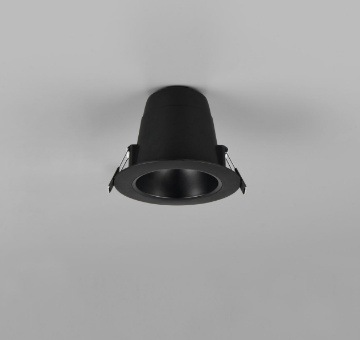 Immagine di Faretto Nero Rotondo Led Dimmerabile 6w CCT Incasso Da Bagno IP44 Virunga Trio