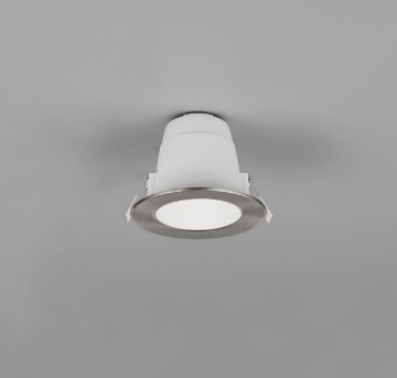 Immagine di Faretto Incasso Rotondo Nichel IP44 Led CCT 6w Dimmerabile Virunga Trio