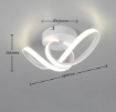 Immagine di Plafoniera Design Fiocco Bianco Led 7w 4000k Per Corridoio Rusa Trio
