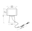 Immagine di Lampada Comodino In Vetro Trasparente Rocka Trio Lighting