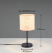 Immagine di Lampada Da Tavolo Con Paralume Aimee Trio Lighting