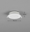 Immagine di Faretto Da Incasso Rotondo Per Doccia IP65 Led 2700k-4000k Himal Bianco 85mm Trio