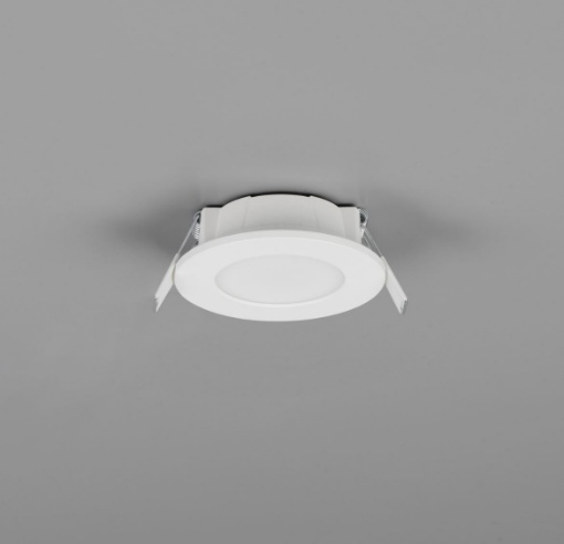 Immagine di Faretto Da Incasso Rotondo Per Doccia IP65 Led 2700k-4000k Himal Bianco 85mm Trio