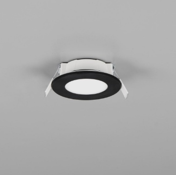 Immagine di Faretto Incasso Per Bagno Nero IP65 Led 2700k-4000k Himal 85mm Trio