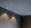 Immagine di Faretto Incasso Per Bagno Nero IP65 Led 2700k-4000k Himal 85mm Trio
