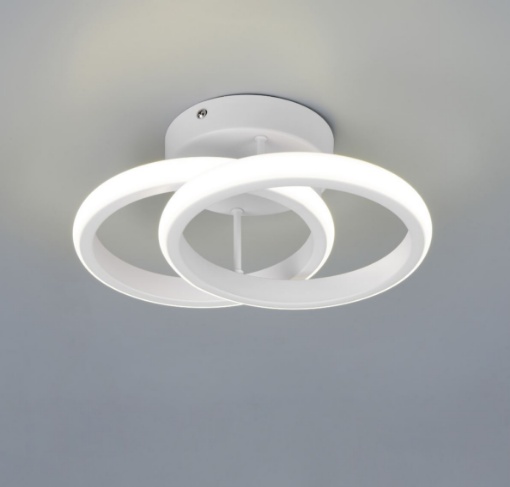 Immagine di Plafoniera Led Piccola Cerchi 7w 4000k Bianco Kasia Trio
