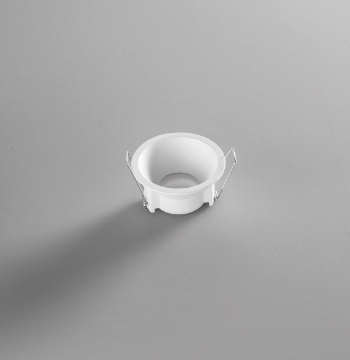 Immagine di Porta Faretto GU10 Per Controsoffitto Incasso Rotondo Bianco 66 mm IP65 Obon Intec