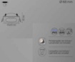 Immagine di Porta Faretto Bianco Incasso GU10 IP65 Quadrato Reikon Intec