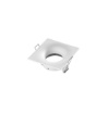 Immagine di Porta Faretto Bianco Incasso GU10 IP65 Quadrato Reikon Intec