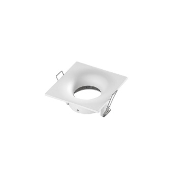 Immagine di Porta Faretto Bianco Incasso GU10 IP65 Quadrato Reikon Intec