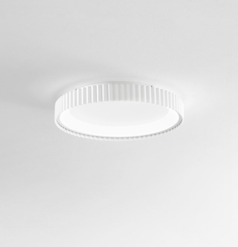 Immagine di Plafoniera Rotonda Moderna Nike 40 cm Led CCT 30w 2700k 4000k Fan Europe