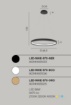 Immagine di Lampadario Circolare Design Rigato Led 70w 2700k 4000k Nike Fan Europe
