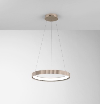 Immagine di Lampadario Rigato Oro Cerchio Led 40w 2700k 4000k Nike Fan Europe