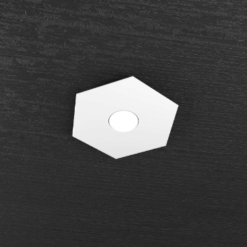 Immagine di Plafoniera Esagonale Ultrasottile Per Corridoio Led Gx53 Hexagon Top Light