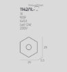 Immagine di Plafoniera Piccola Ultrasottile Decorata Hexagon Led Gx53 Top Light