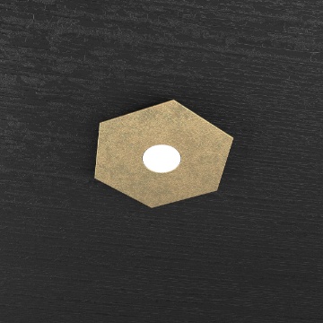 Immagine di Plafoniera Piccola Ultrasottile Decorata Hexagon Led Gx53 Top Light