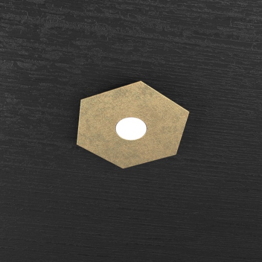 Immagine di Plafoniera Piccola Ultrasottile Decorata Hexagon Led Gx53 Top Light