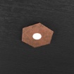 Immagine di Plafoniera Piccola Ultrasottile Decorata Hexagon Led Gx53 Top Light