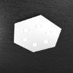 Immagine di Plafoniera Esagonale Ultrasottile 6 Luci Led Hexagon Top Light