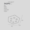 Immagine di Plafoniera Esagonale Ultrasottile 6 Luci Led Hexagon Top Light