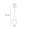 Immagine di Lampada A Sospensione Piccola Sfere Colorate Cottage Top Light