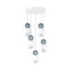 Immagine di Lampadario Per Soggiorno Grappolo Sfere Vari Colori Cottage Top Light