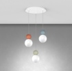 Immagine di Lampadario Rotondo Sfere Multicolor Moderno Cottage Top Light