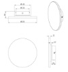 Immagine di Applique Decorativa Rotonda In Travertino Led 4w 3000k Bobbin Trio