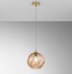 Immagine di Sospensione In Vetro Decorato Ambra Majesty Fan Europe
