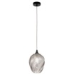 Immagine di Lampada A Sospensione Vetro Grigio Fume Majesty Fan Europe