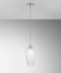 Immagine di Lampadario Pendente Vetro Decorato Trasparente Majesty Fan Europe