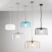 Immagine di Sospensione Moderna Cupola Vetro Trasparente Gibus 30 cm Fan Europe