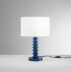 Immagine di Lampada Da Tavolo Colorata 45 cm Paralume Velluto Sultan Fan Europe