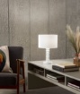 Immagine di Lampada Da Tavolo Colorata 45 cm Paralume Velluto Sultan Fan Europe
