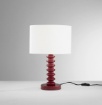 Immagine di Lampada Da Tavolo Colorata 45 cm Paralume Velluto Sultan Fan Europe