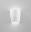 Immagine di Lampada Da Parete In Gesso Righe Orizzontali 2xE27 Corinto Fan Europe