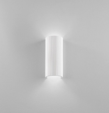 Immagine di Applique Gesso Verniciabile Cilindro RIgato Biemissione Led GU10 Pillar Fan Europe
