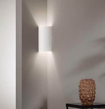 Immagine di Applique Angolare In Gesso Biemissione 2xE27 Pantheon Fan Europe
