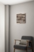 Immagine di Plafoniera Quadrata Listelli Legno Kuma 40cm Led 24w 2700k 4000k Fan Europe
