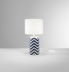 Immagine di Lampada da Tavolo In Ceramica Blu Bianco 37 cm Zeno Fan Europe