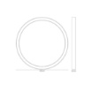 Immagine di Plafoniera Moderna Circolare Anello Luminoso Led 60w CCT Demos 60cm Fan Europe
