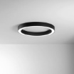 Immagine di Plafoniera Da Soggiorno Demos Anello Luminoso 80cm Led 80w CCT Fan
