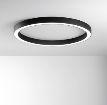 Immagine di Plafoniera Grande Anello 120 cm Demos Led 120w CCT 3000k 6500k Fan Europe