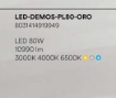 Immagine di Plafoniera Circolare Demos Oro 80 cm Cerchio Led 80w CCT Fan Europe