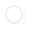 Immagine di Plafoniera Circolare Demos Oro 80 cm Cerchio Led 80w CCT Fan Europe