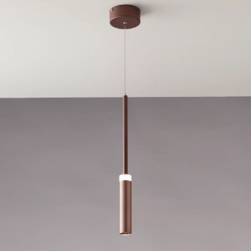 Immagine di Sospensione Cilindro Bronzo Led 4000k Per Penisola Candle S1 Fan Europe