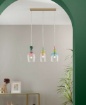 Immagine di Lampadario Da Tavolo Oro Con Vetri Multicolor Gaudì Fan Europe