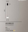 Immagine di Lampada A Sospensione Nera Con Pendente Vetro Bianco CCT 2700k - 3200k Emily Fan