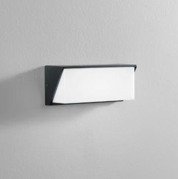 Immagine di Applique Da Esterno Squadrato Antracite Led CCT 12w Luxon IP54 Intec Light