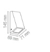 Immagine di Applique Faretto Sporgente Per Esterni IP44 Led GU10 Popup Intec Light